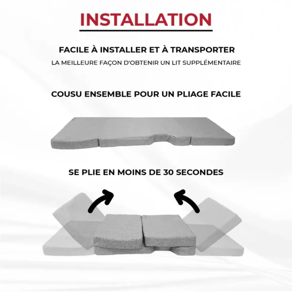 Schéma de pliage facile du lit cabine pour Ford Transit Custom en moins de 30 secondes